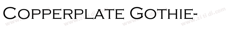 Copperplate Gothie字体转换